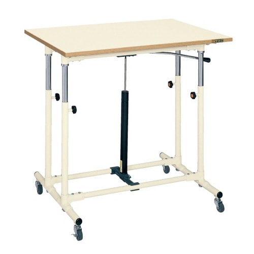 軽量セルワーク作業台(移動式・ガスバネ式)