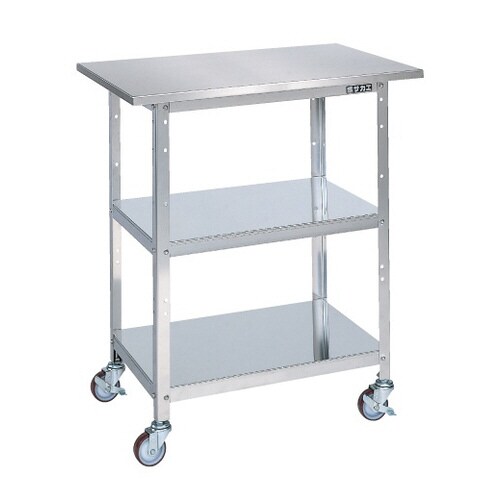 ステンレス一人用作業台(移動式・SUS430)