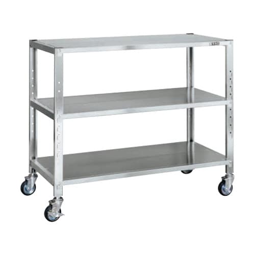 ステンレスサカエキャスターラック