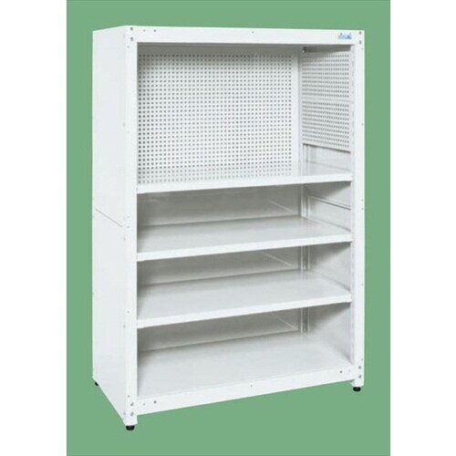 スチールラック(3方パネル・背パネルパンチング付)