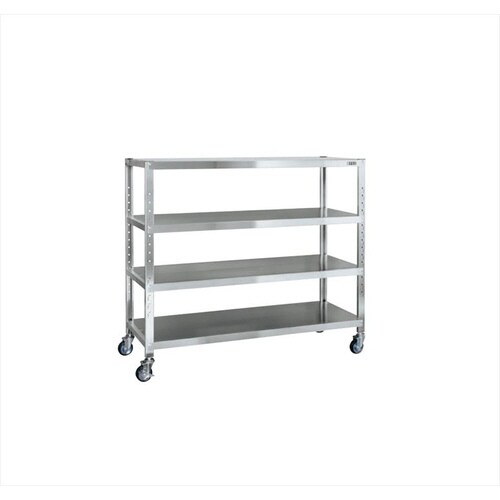 ステンレスサカエキャスターラック