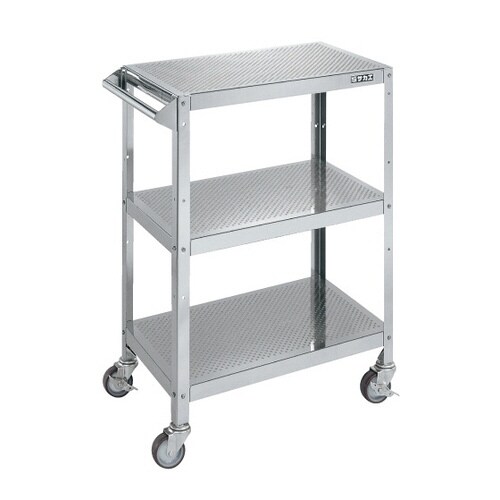 ステンレスパンチングワゴン(自在4輪)