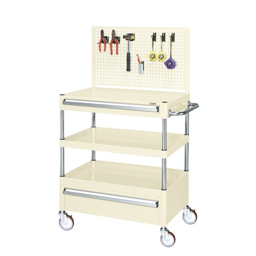 CSパールワゴン(引出し・上部パンチングパネル付)