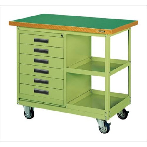 移動作業車(6段引出し・ロッカー付)