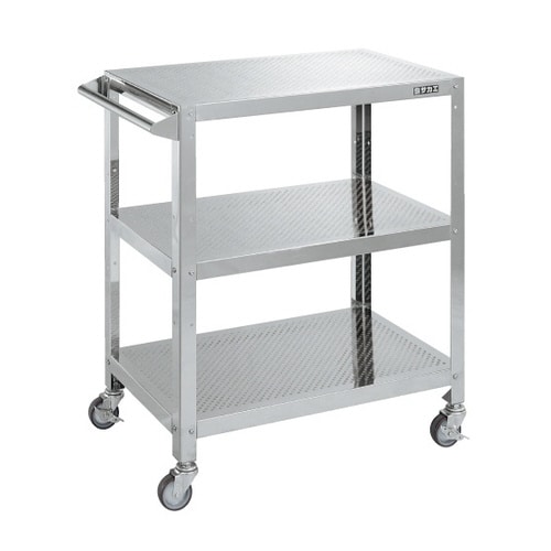 ステンレスパンチングワゴン(自在4輪)