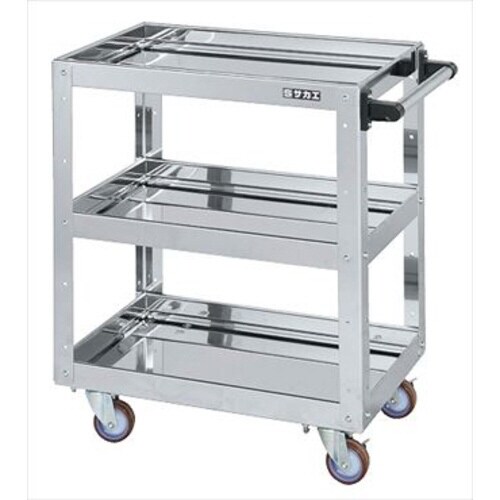 ステンレスCSスーパーワゴン(自在4)