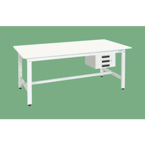 軽量作業台(抗ウイルス天板・キャビネット1段付)