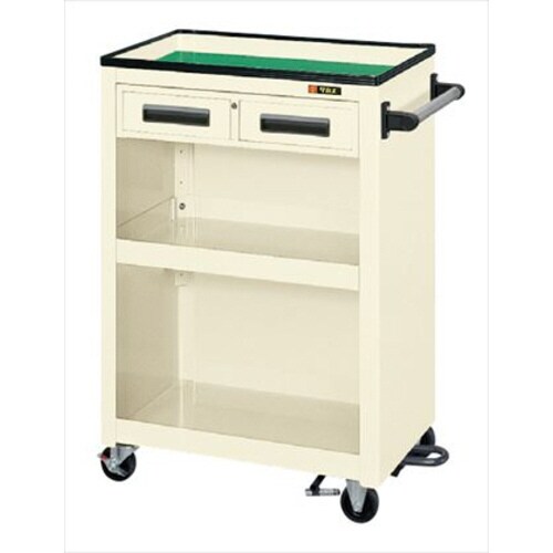 パネルワゴン(天板皿型・引出し・背パネル・B付)