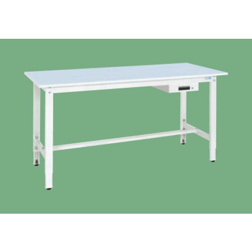 高さ調整作業台(抗ウイルス天板・キャビネット付)