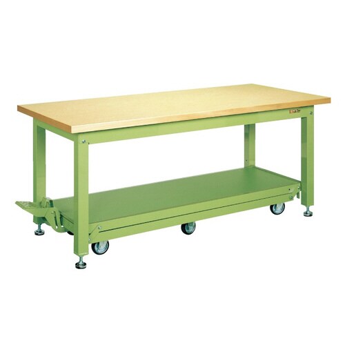 重量作業台KWCタイプ(ペダル昇降移動式・6輪車)