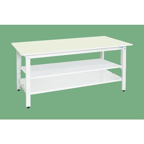 軽量作業台(抗菌・抗ウイルス天板・中棚中板付)