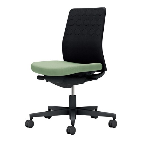 モネット背C 肘無S無L無本体BK座BK背PMTW