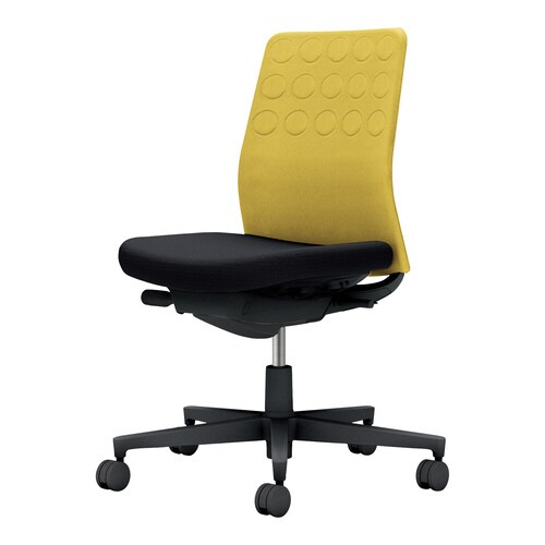 モネット背C 肘無S無L無本体BK座YE背BKV