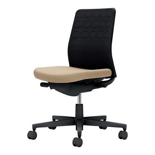 モネット背C 肘無S無L無本体BK座BK背SBW