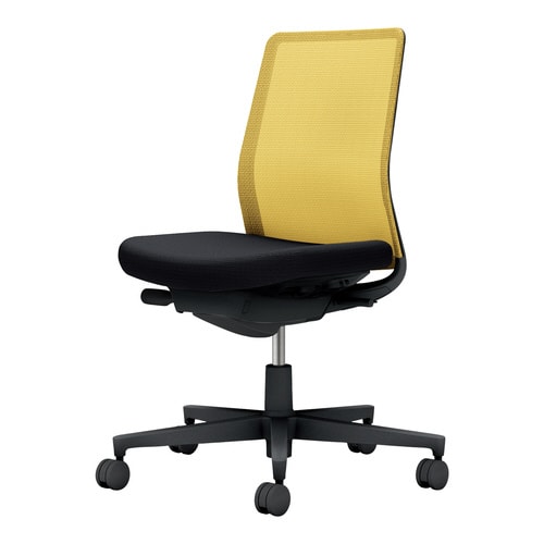 モネット背M 肘無S無L無本体BK座YE背BKV