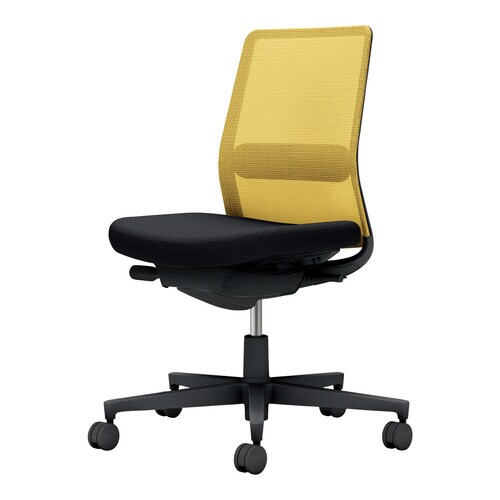 モネット背M 肘無S無L有本体BK座YE背BKW