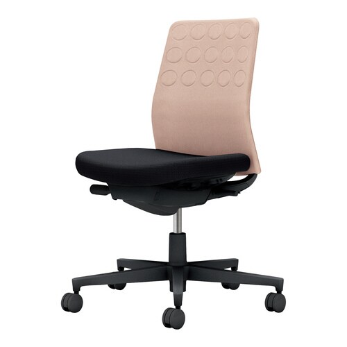 モネット背C 肘無S無L無本体BK座PI背BKW