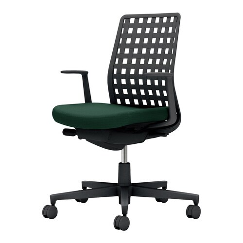 モネット背SL肘S無L無本体BK座BK背GRV