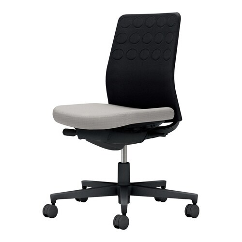 モネット背C 肘無S無L無本体BK座BK背LGV