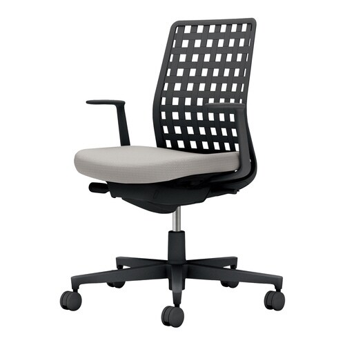 モネット背SL肘S無L無本体BK座BK背LGV