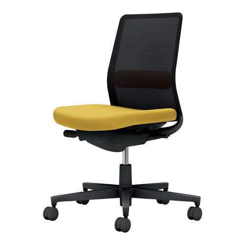 モネット背M 肘無S無L有本体BK座BK背YEV