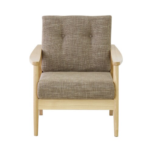 バッスム 1人掛け ブラウン