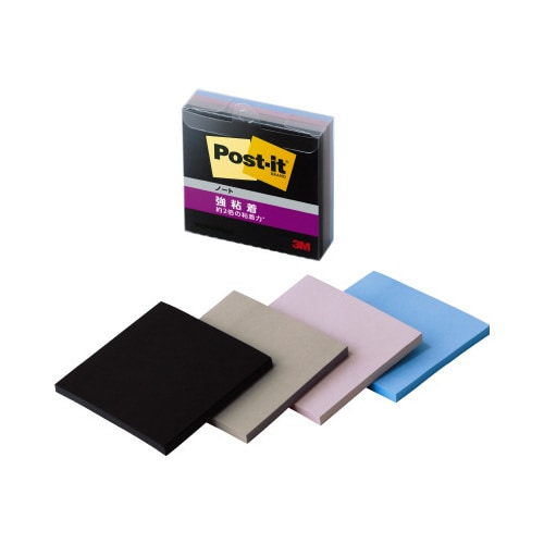 強粘着ノートマルチカラー9 75×75 4冊×5