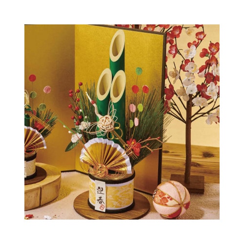 青竹卓上門松 H39cm