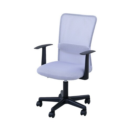 爽快メッシュチェア ホワイト肘付4脚以上