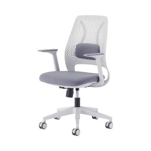 オフィスチェア300肘付きGY