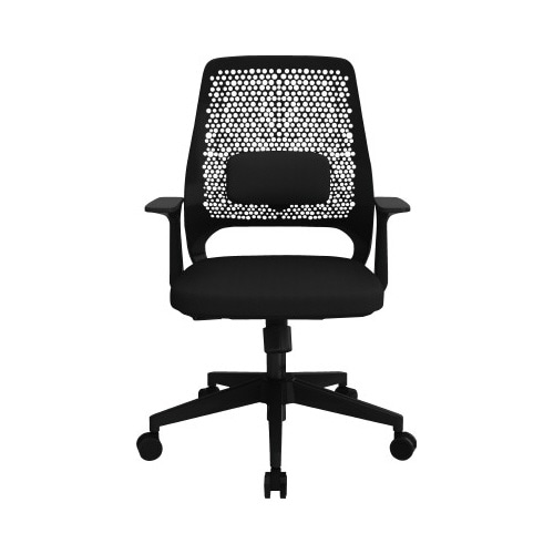 オフィスチェア300肘付きBK