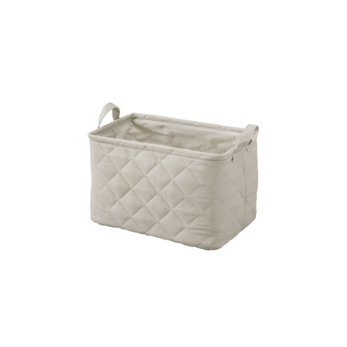 キルティングボックス グレー