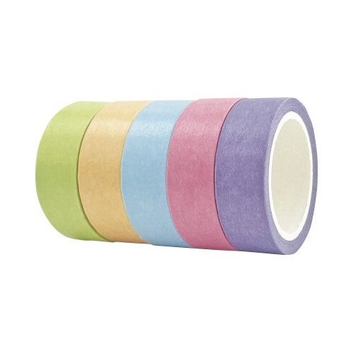 マスキングテープパステル5巻セット