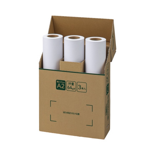 FSC保管しやすいプロッター用紙A2 60m6本入