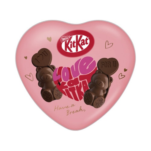 キットカット ハートフルベアー ハート缶 7個入