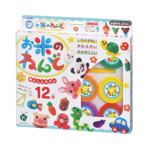 お米のねんど12色 ねんどシート入