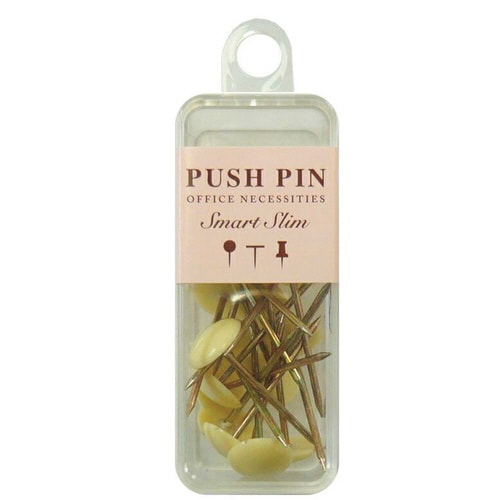 スマートスリムカーペット画鋲 ベージュ20本 5個