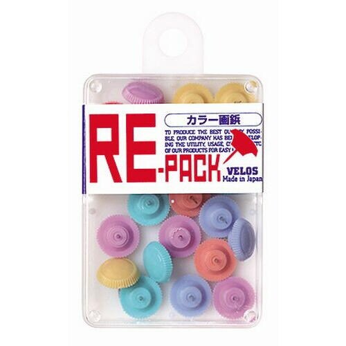 リ・パック カラー画鋲 パステルMIX 23本5個