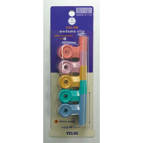 小 目玉クリップ ヌリカラー 5コ 5枚