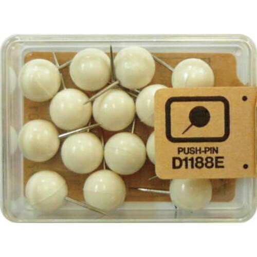 マップ画鋲 15本 アースン 白 5個