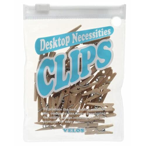 クリアケースパック木製ピンチ・ミニ25mm200個