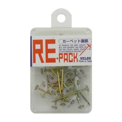リ・パック カーペット画鋲 透明 25本 5個