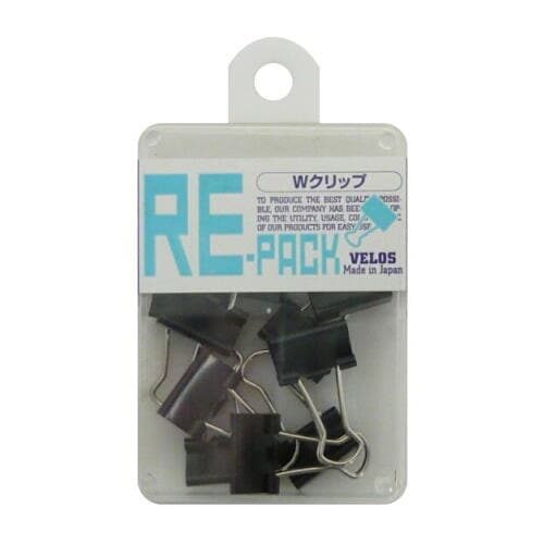 リ・パック 豆 Wクリップ ブラック 10コ 5個