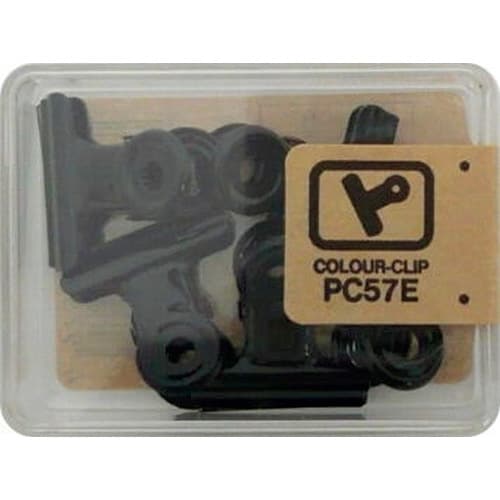 豆 カラー目玉クリップ 5コ 黒 5個