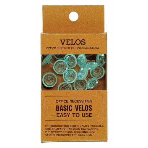 ニューパック カラー画鋲 透明 20本 5枚