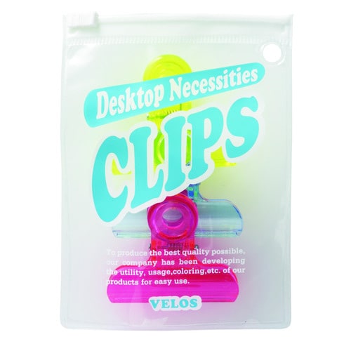 クリアケースパック中 透けるトンクリップ 15個