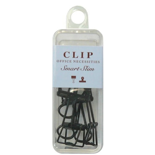 スマートスリム小 ワイヤーWクリップブラック 5個
