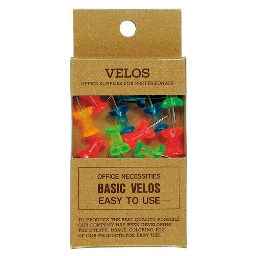 ニューパック透けるトンダルマ画鋲カラ−15本 5枚