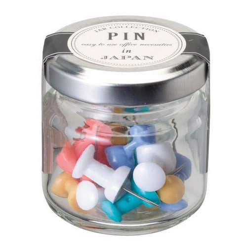 ジャーコレクションダルマ画鋲パステル 15本 5個