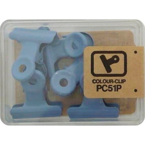 豆 カラー目玉クリップ 5コ 青ふじ 5個